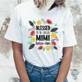 thumbnail image 1 of EQWLJWE Blessed to Be Called Mimi Shirt Women Personalized Grandma with Grandkids Names Shirt Gift for Grandma from Grandkids Great Customized Shirt for Birthday Mothers Day Anniversary, 1 of 5
