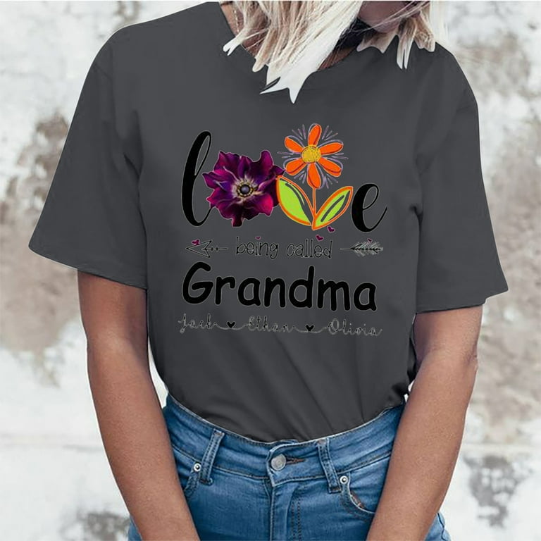 Blessed To Be Called Mom And GRANNIE Cute GRANNIE Gift Tee T-Shirt Blessed To Be Called Mom And GRANNIE Cute GRANNIE Gift Tee T-Shirt