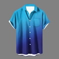 thumbnail image 1 of EQWLJWE Button Down Shirt Men Short Sleeve Button Up Blouse Vintage Unpositioned Printing Lapel Collar Lightweight Wrinkle Resistant Cool Beach Shirt for Outdoor Activities, 1 of 5
