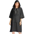 thumbnail image 1 of EQWLJWE Changing Robe,Quick Dry Towel Solid Color Hoodie Absorbent Terry Surf Poncho with Pocket for Beach Swimming Surfing Gift Black, 1 of 4