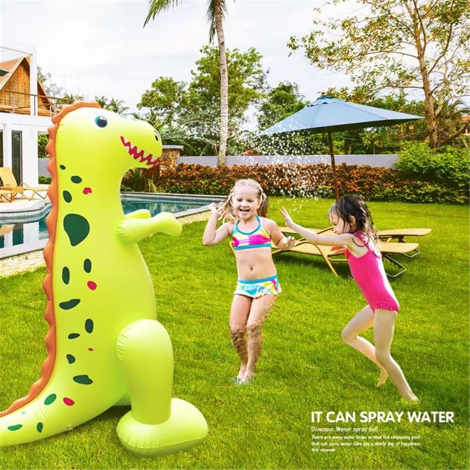 Spray Dino Outdoor Yard Jogos Brinquedos Água Espirrar Dinossauro