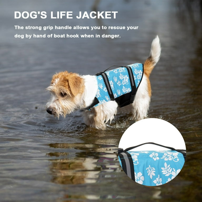 L Pet Aquatic Reflective Preserver Float Vest Dog Cat Saver Life Jacket New L Pet Aquatic Reflective Preserver Float Vest Dog Cat Saver Life Jacket New