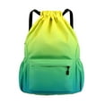 thumbnail image 1 of EQWLJWE Drawstring Backpack for Men Women Sports Gym Bag Gradient Large Capacity Waterproof String Beach Backpack for Football Basketball (Yellow), 1 of 5
