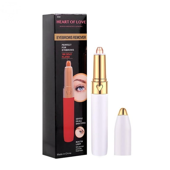 EQWLJWE Eyebrow Hair Remover, Painless-Precision Eyebrow Trimmer Brows Epilator Eye Brow Facial Face Razor for Face Lips Nose Facial Hair Removal Clearance