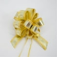 thumbnail image 1 of EQWLJWE Flower Pull Bow Ribbon, Plastic Gold, 2 Count, 1 of 2