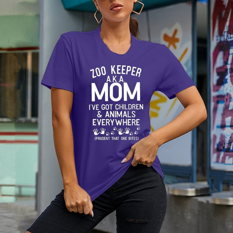 EQWLJWE Funny Zookeeper Aka Mom Animal Keeper Zookeeper Wife Gift