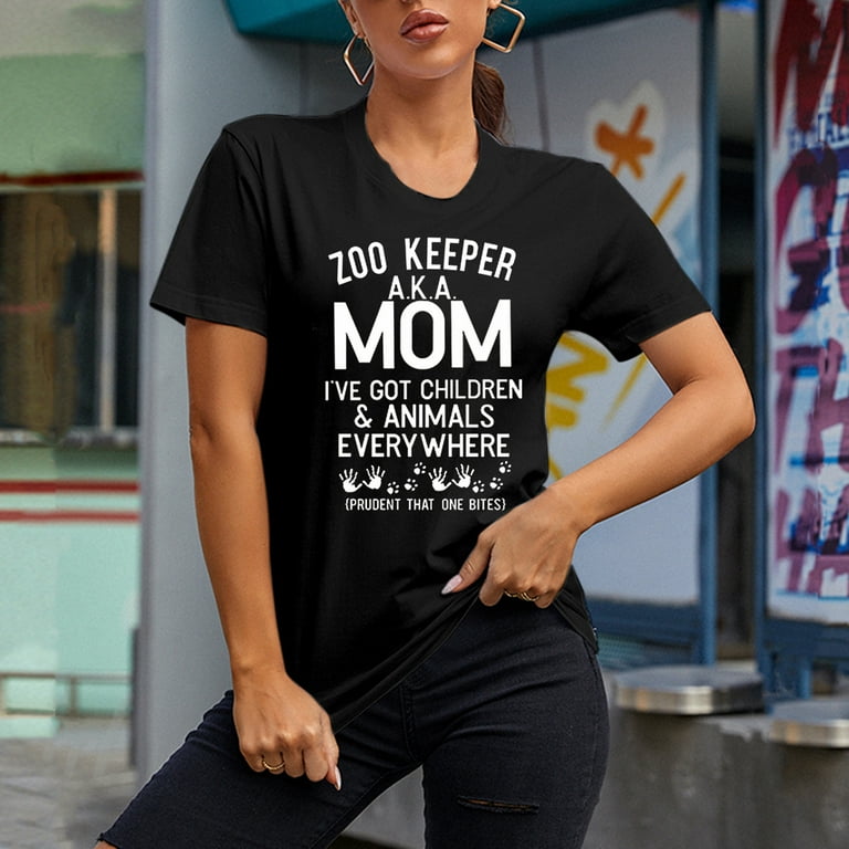 EQWLJWE Funny Zookeeper Aka Mom Animal Keeper Zookeeper Wife Gift