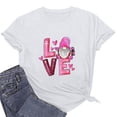 thumbnail image 1 of EQWLJWE Gnome Valentine's Day Love Heart Women Toddler Girl Funny T-Shirt, 1 of 4