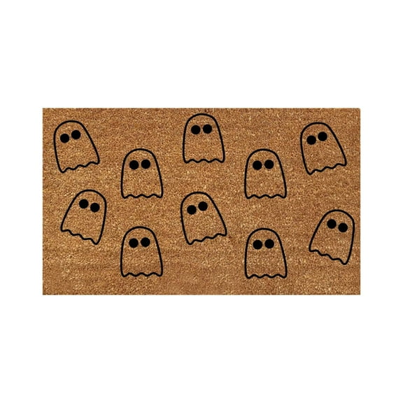 EQWLJWE Halloween Door Mat Home Doormat 16 X 24 Inch Horror Movie Doormat Decorative Entrance Mat Non-Slip Rubber Backing Floor Mat Washable Seasonal Welcome Rugs for Indoor Outdoor
