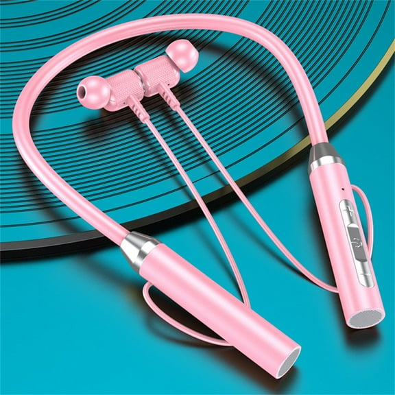 EQWLJWE Halter Neck Wireless Bluetooth Headphones Multi-Function Sports Earbuds In-Ear 5.0 Unisex Maximum Comfort Bluetooth Headset Holiday Clearance