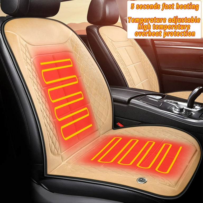 EQWLJWE Heated Seat Cover,Comfort Velvet Seat Cushion with Fast Heat to  Promote Blood Circulation Relieve Fatigue Clearance