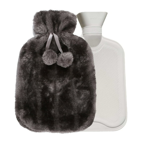 EQWLJWE Hot Water Bottle Soft Cover Hot Water Bag Hot Water Bottles for Pain Relief, Feet, Neck and Shoulders Soft Flannelette Covers for Hot and Cold Water