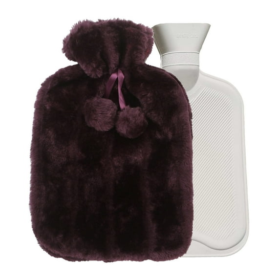 EQWLJWE Hot Water Bottle Soft Cover Hot Water Bag Hot Water Bottles for Pain Relief, Feet, Neck and Shoulders Soft Flannelette Covers for Hot and Cold Water