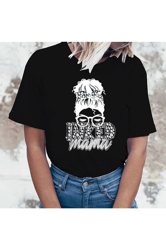 Inked Mama Mom Life Leopard Print Pucker Up Tattooed Mama T-Shirt