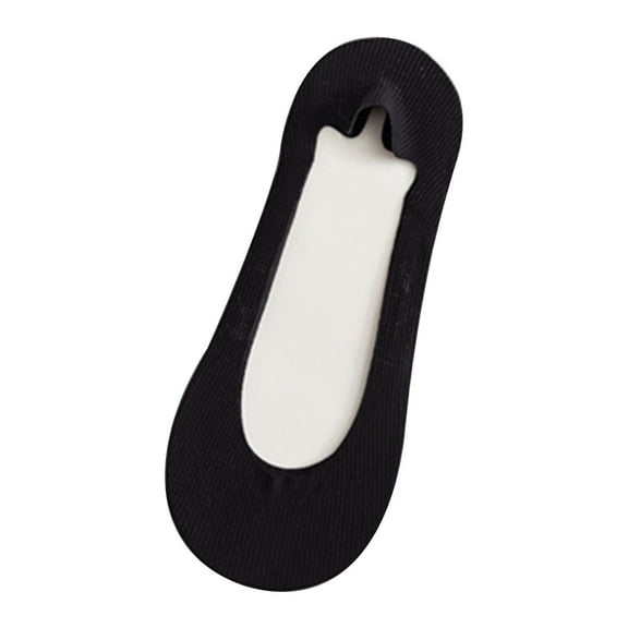 EQWLJWE Invisible Non-Slip Ice Silk Socks, Ice Silk Breathable Socks, Ultra Low Cut Non Slip Flat Liner Socks Holiday Clearance