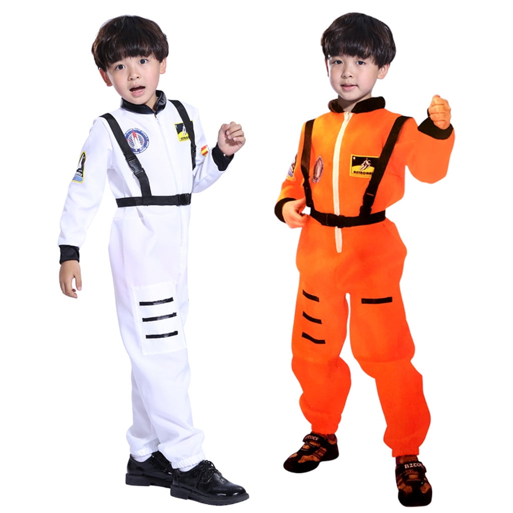 EQWLJWE Kids Boy Jumpsuit Role Play Astronaut Spaceman Cosplay
