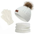thumbnail image 1 of EQWLJWE Kids Warm Knit Hat, Scarf & Glove Set, Multi-Color, 3-Piece, 1 of 10
