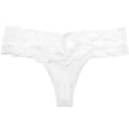 thumbnail image 1 of EQWLJWE Lace Thongs for Women Valentine's Day Charming Underwear Seamless Thongs Soft Stretch Low Waist See Through Thong Underwear White(Xl-4Xl), 1 of 2