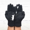 thumbnail image 1 of EQWLJWE Ladies Woolen Gloves Autumn And Winter Outdoor Warm Cat Printing Gloves Gloves Holiday Clearance, 1 of 1
