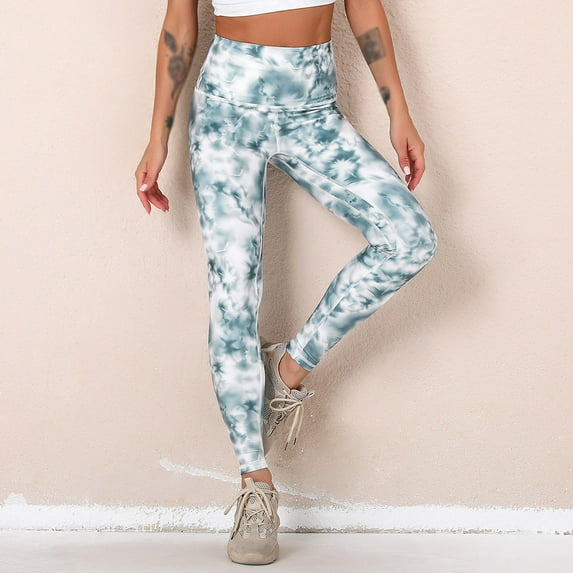 EQWLJWE Leggings for Women Butt Lifting High Waist Yoga Pants Scrunch Booty Leggings Workout Tights