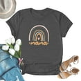 thumbnail image 1 of EQWLJWE Mama Shirt Women Mama Tshirt Rainbow Short Sleeve Shirt Mother Day Loose Cute Graphic Tees Tops, 1 of 4