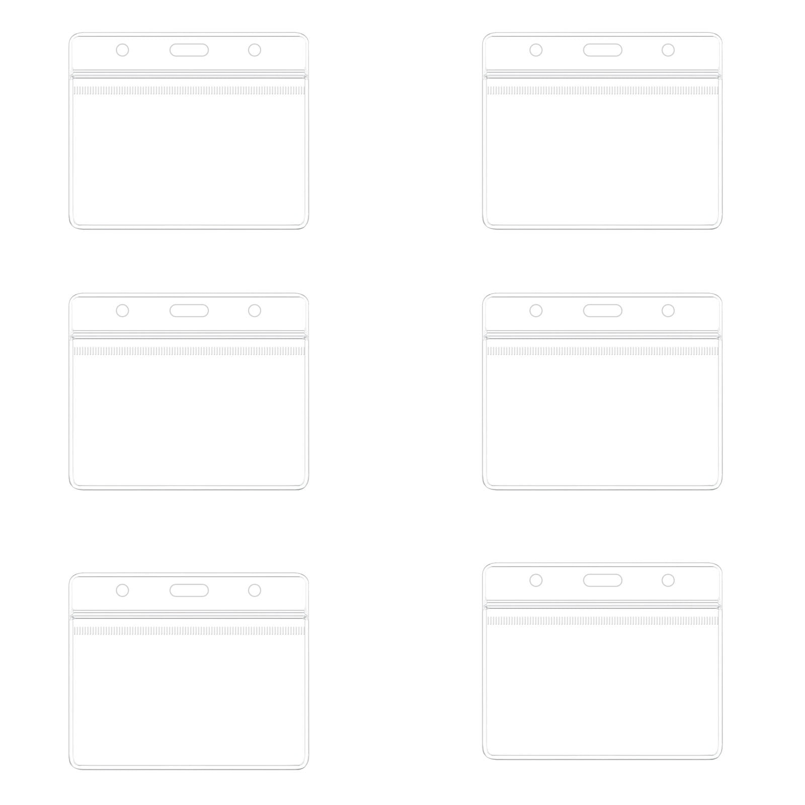 EQWLJWE Medicare Card Protector, 6 Pack Plastic Card Holder for Wallet