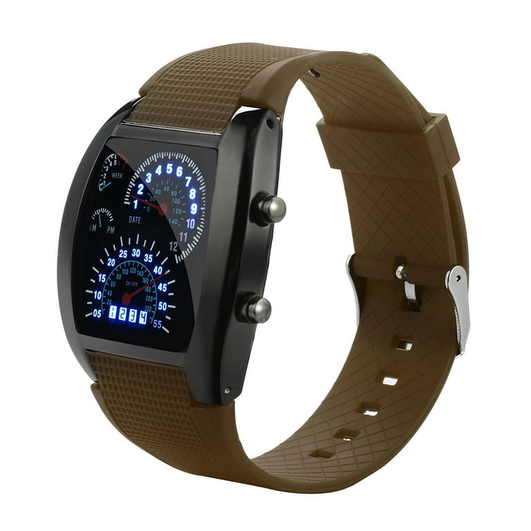 EQWLJWE Men's Fashion LED Light Flash Turbo Speedometer EQWLJWE Men's Fashion LED Light Flash Turbo Speedometer