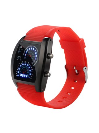  The Flash Reloj rojo de acero inoxidable CW (FLT8006), Rojo -,  The Flash : Superhero Watches: Ropa, Zapatos y Joyería