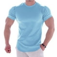 thumbnail image 1 of EQWLJWE Men's Fitness Short-sleeved Sports Quick Dry T-shirt Stretch Training Clothes, 1 of 4