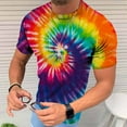 thumbnail image 1 of EQWLJWE Men's Graphic T-Shirt Men's Unisex Daily T Shirt 3D Print Graphic Print Tie-dye Print Short Sleeve Tops Casual Blouse, 1 of 5