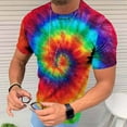 thumbnail image 1 of EQWLJWE Men's Graphic T-Shirt Men's Unisex Daily T Shirt 3D Print Graphic Print Tie-dye Print Short Sleeve Tops Casual Blouse, 1 of 5