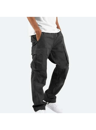 Black cargo hot sale pants walmart