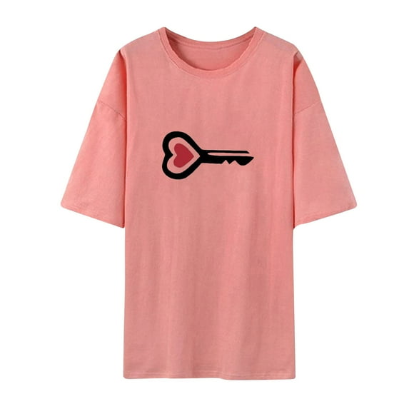 EQWLJWE Men's Short Sleeve Shirt Men Round Neck Temperament Casual Short Sleeves T-shirt Casual Loose Top