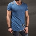 thumbnail image 1 of EQWLJWE Men's Short Sleeve Shirt Men's Fashion Retro Casual Solid Color Short Sleeve T Shirt Shirt, 1 of 3