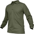 thumbnail image 1 of EQWLJWE Men's Unisex Cotton T-Shirt Fashion Man Button O-Neck Long Sleeve T-Shirt Autumn Solid Loose Blouse Tops, 1 of 3