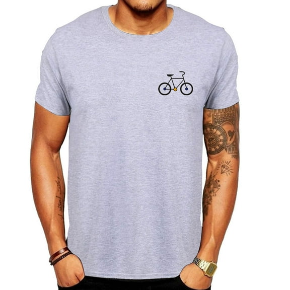 EQWLJWE Mens Bicycle Bike Shirt Funny Bike Riding Rider Tshirt - Cyclist Gift Biking Clothing
