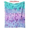 thumbnail image 1 of SDJMa Mermaid Throw Blanket,Flannel Fleece Blanket,Soft Cozy Fuzzy Comfy Warm Cute Lightweight Blanket for Girl,Kid,Toddler,Baby-ombre Microfiber Blanket for Couch,Bed,Sofa,80" x 60", 1 of 9