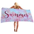 thumbnail image 1 of EQWLJWE Microfiber Sand Free Beach Towel-Quick Dry Super Absorbent Oversized Large Thin Towels Blanket for Travel Pool Swimming Bath Camping Yoga Girls Women Men Adults 30”x60”, 1 of 5