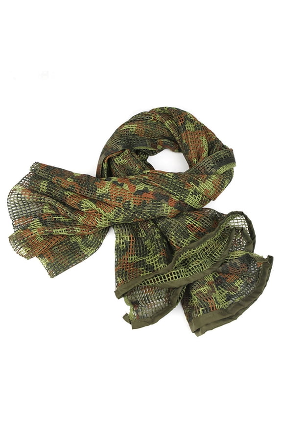 Military Men Camouflage Scarves Arab Desert Net Towel KeffIyeh Net Cloth Scarf Shawl