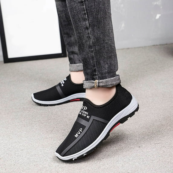 EQWLJWE New Breathable Cloth Shoes Men's Single Shoes Fashion Men's Casual Shoes Mens Sneakers Holiday Clearance