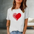thumbnail image 1 of EQWLJWE Paw Graphic Tshirt Women Funny Cat Dog Paw Print Short Sleeve Tee Shirts Dog Mom Gifts Girls Love Heart Tees Tops, 1 of 4