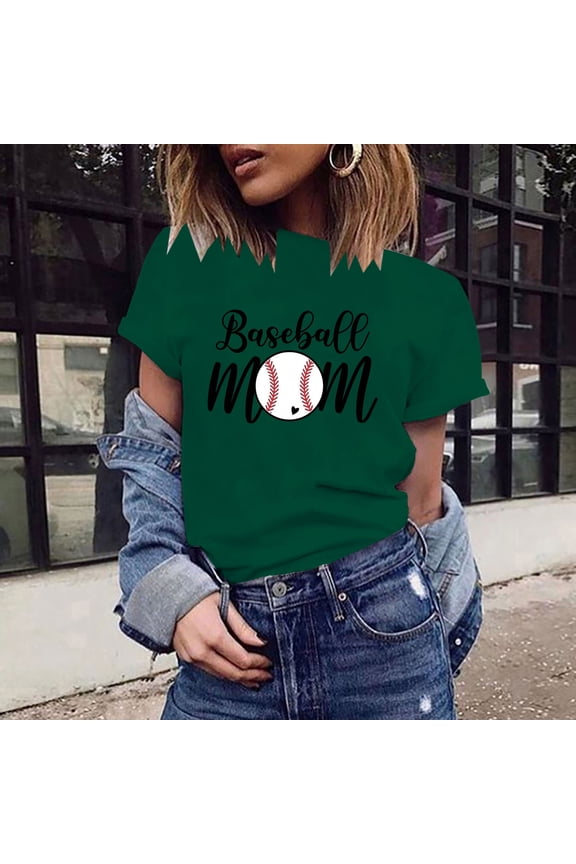 Personalized Baseball Mom Shirt - Custom Baseball Mom Shirt with Name and Number, for Mothers Day