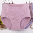 thumbnail image 1 of EQWLJWE Plus Size Panties for Women 2024 Newest Solid Color Lace Cotton Leakproof Panties High Waist Soft Comfortable Underwear Valentine's Day Gifts Pink(Xl-6Xl), 1 of 2