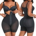 thumbnail image 1 of EQWLJWE Plus Size Shapewear Bodysuit for Women Casual U Neck Adjustable Straps Waist Trainer Butt Lifter Thigh Slimmer Full Body Shaper for Daily Postpartum Black(S-6Xl), 1 of 5