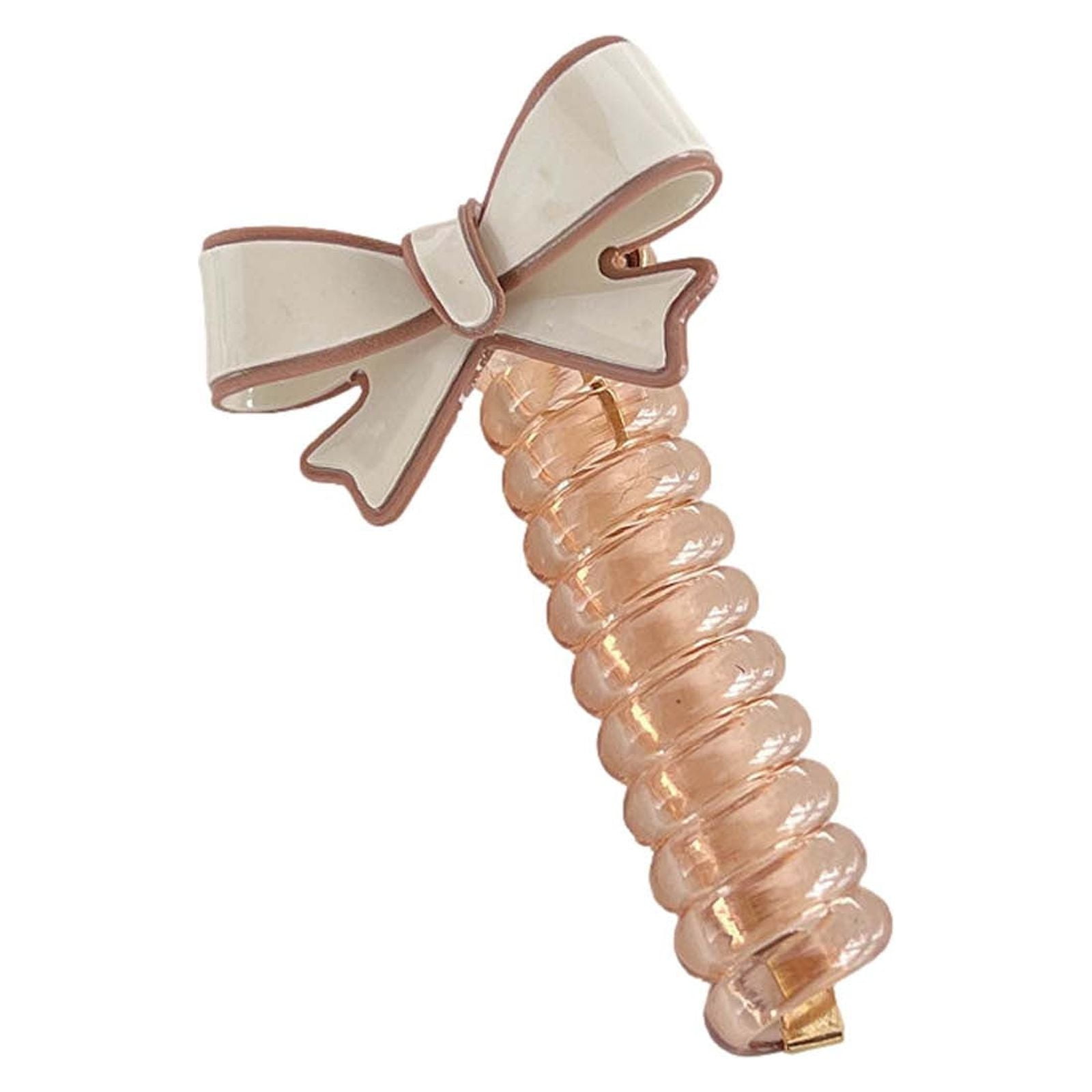 EQWLJWE Spiral Hair Ties for Women Waterproof Ponytail Holders for