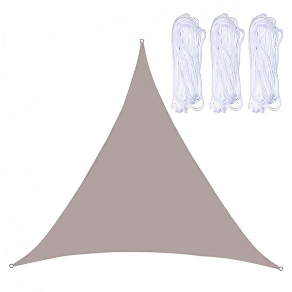 SDJMa Sun Shade Sail Canopy Awning Fabric Cloth Screen -6.8' x 6.8' x 6.8'Triangle Waterproof Sun Shade Sail Canopy Awning Shelter- UV Block UV Resistant - Outdoor Patio Garden Carport