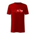 thumbnail image 1 of EQWLJWE T-Shirts for Men Men Short Sleeve Casual Electrocardiogram Love Printing Round Neck Pullover T Shirt Blouse, 1 of 2