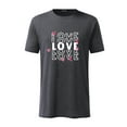 thumbnail image 1 of EQWLJWE T-Shirts for Men Men Short Sleeve Casual Love Printing Round Neck Pullover T Shirt Blouse, 1 of 2