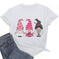 thumbnail image 1 of EQWLJWE Valentine Shirts for Women Gnomes Love Hearts T Shirt Cute Gnome Heart Graphic Tee Valentine Short Sleeve Shirt, 1 of 4