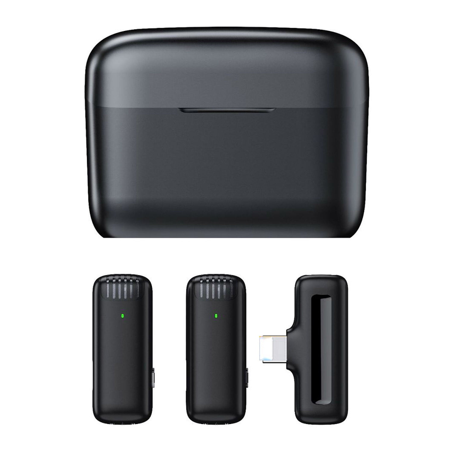 EQWLJWE Wireless Lavalier Microphone for Phone iPad with Charging Case